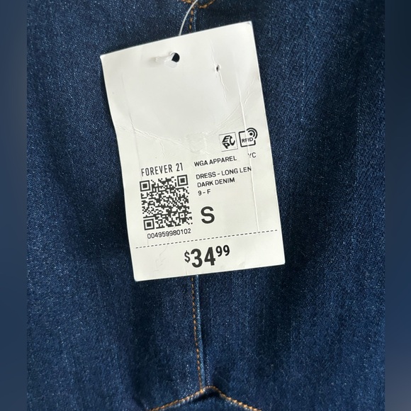 Forever 21 Maxi Dark Denim Dress - Picture 3 of 3